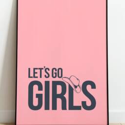 Let's Go Girls Country Music Contemporary Wall Art Prints/Frame Not Included - thumbnail 2