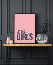 Let's Go Girls Country Music Contemporary Wall Art Prints/Frame Not Included - thumbnail 1