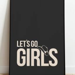 Let's Go Girls Country Music Contemporary Wall Art Prints/Frame Not Included - thumbnail 3