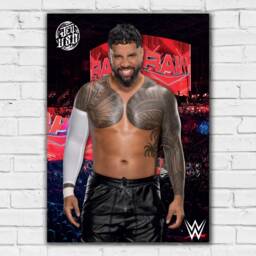 Wwe Print - Jey Uso Crowd Poster Wrestling Wall Art - thumbnail 2