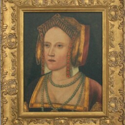 Catherine Of Aragon Framed Picture, Oleograph, First Wife Henry Viii - thumbnail 2