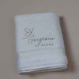 Personalised Towel With Business Logo, Gift Owner, Custom Logo Embroidery, Towel, Egyptian Cotton - thumbnail 3