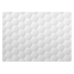 Geometric 3D Pattern Office Chair Floor Protector, White Desk Mat, Vinyl Gaming Mat - thumbnail 2