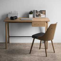 Office Desk Yotsa With Drawer Natural Wood Computer Unique Solid Oak Table Furniture Home Scandinavian Writing - thumbnail 2