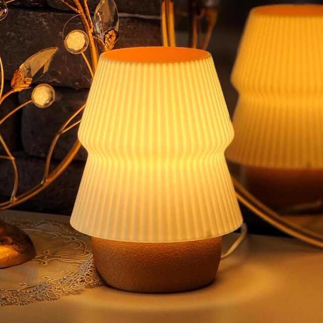 Minimalist Mushroom Table Lamp Modern Bedside Mood Light - Warm Ambient Lamp - image 1