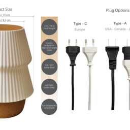 Minimalist Mushroom Table Lamp Modern Bedside Mood Light - Warm Ambient Lamp - thumbnail 4