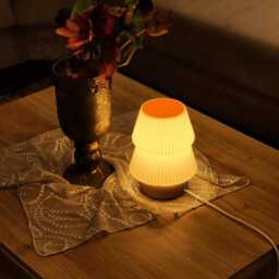Minimalist Mushroom Table Lamp Modern Bedside Mood Light - Warm Ambient Lamp - thumbnail 2