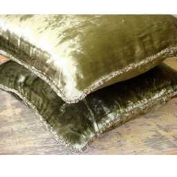 "Luxury Olive Green Pillow Case Cover 24""x24""/26""x26" - thumbnail 4