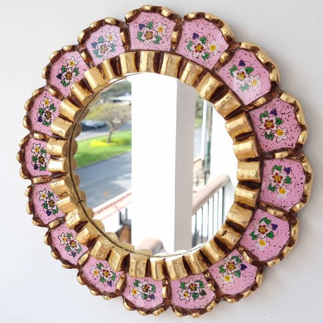 "Peruvian Mirrors ""Armoniosa 30cm Pink" - image 1