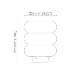 Table Lamp With White Glass & Brass Base - thumbnail 4