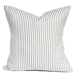 Two High Quality Magnolia Pillow Covers, Slate Grey Pillow, Cushion, Decorative Throw Charcoal Pillow - thumbnail 2