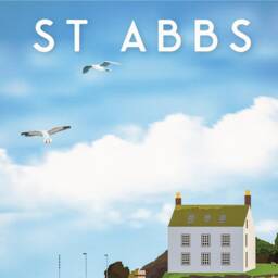 st Abbs Print - Berwickshire Travel Poster Abb's Harbour New Asgard - thumbnail 3