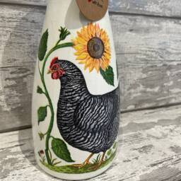 Chicken Vase - Decouoage, Vase, Gifts, Chicks, Easter, Farm Animals - thumbnail 2
