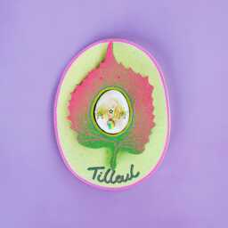 Botanical Wall Sculpture - Linden - Wooden Plant Art & Agate Stone, Poetic Talisman One-Of-A-Kind Piece Inspired By Nature - thumbnail 1