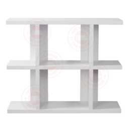 3 Tier White Wooden Bookcase Modern Display Bookshelf Shelves Storage Side Unit - thumbnail 4