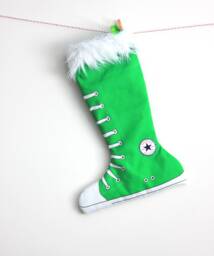 Green Christmas Stocking Holiday Stockings, All Star