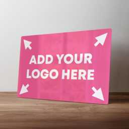 Custom Metal Logo Sign - High Gloss Aluminium Office Wall Art - A5, A4, A3