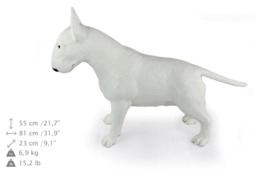 Bull Terrier - White, Dog Natural Size Statue, Limited Edition, Artdog - thumbnail 1