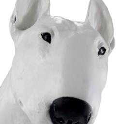 Bull Terrier - White, Dog Natural Size Statue, Limited Edition, Artdog - thumbnail 2