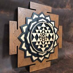 Sri Yantra Wall Art Shiva Shakti Meditation Chakra, 12 - thumbnail 2
