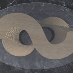 "Parametric Coffee Table [38] Cnc Files - ""S-Shaped" - thumbnail 3