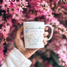Nanny Mug Gift, Personalised Gift For Mum Mug, Nanna Her, Mum, Granny Hanging & Vase - thumbnail 2