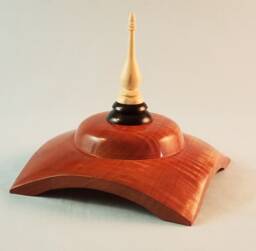 "Square Winged Lidded Box - 5.5"" X 53/4"