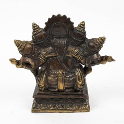 Ganesh With Five Heads Bronze Statue, 5.5 - thumbnail 4