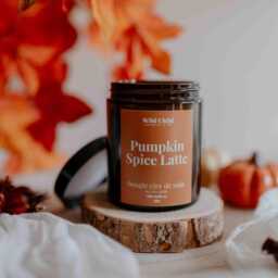 Pumpkin Spice 25H - Natural Scented Candle, Autumn Gift For Her, Aesthetic Interior Decoration, Halloween Candle - thumbnail 2