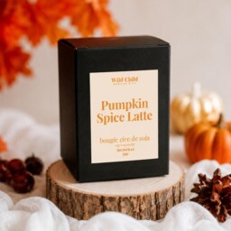 Pumpkin Spice 25H - Natural Scented Candle, Autumn Gift For Her, Aesthetic Interior Decoration, Halloween Candle - thumbnail 4