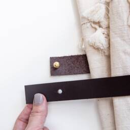 Leather Curtain Tie Back - Holdback - thumbnail 4