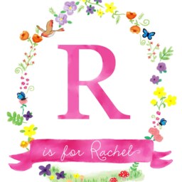 Personalized Name Sign - Monogram Initial Print Custom Nursery Decal Baby Art By Sweet Cheeks Images - thumbnail 3
