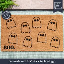 Boo Ghost Halloween Doormat - Funny Scary Mat D??cor For Season Gift Someone Who Loves - thumbnail 1
