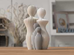 Family Statues - 1-4 Children, Modern Art Figurine - thumbnail 1
