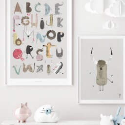 Poster Mural/Abc Kids Y Poster, Animal Alphabet, Letters, Children's Room Wall Decoration Room, Art Print, As A Gift - thumbnail 3