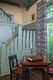 Morris & Co Strawberry Thief Door Curtain Indigo - thumbnail 2
