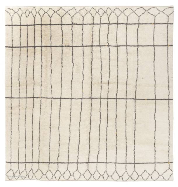 Handmade Beni Ourain Rug Moroccan Berber Wool Rug - image 1