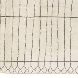 Handmade Beni Ourain Rug Moroccan Berber Wool Rug - thumbnail 2