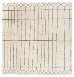 Handmade Beni Ourain Rug Moroccan Berber Wool Rug - thumbnail 1