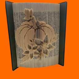 Pumpkin Sculpture Book Art - thumbnail 3