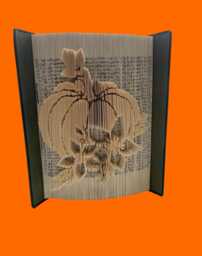 Pumpkin Sculpture Book Art - thumbnail 1