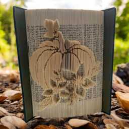 Pumpkin Sculpture Book Art - thumbnail 2