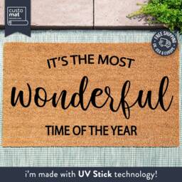 Festive Welcome, Christmas Doormat With Seasonal Design, Deck The Halls, For A Entrance, Merry - thumbnail 2