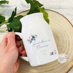 Personalised Flower Vase Jug, Mother's Day Gift, Gift For Her - thumbnail 2