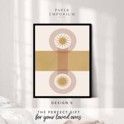 stylish Boho D??cor Prints, Classic Colours, Custom Colour Print - Home, Kitchen, Bathroom Decor, Modern , Bedroom Print, Decor - thumbnail 3