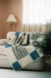 Country Pattern For Crocheted Blanket - thumbnail 1