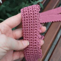 Rose Curtain Tie Backs, Crochet Holders - thumbnail 3