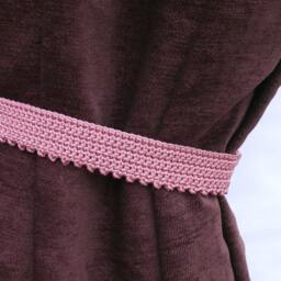 Rose Curtain Tie Backs, Crochet Holders - thumbnail 2