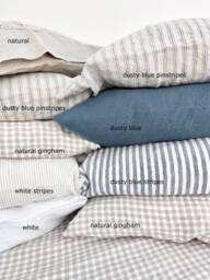 Linen Pillowcase With Envelope Closure, Housewife Style Linen Pillow Cover. Queen , King, Standard Size . Euroshams. Mooshop - thumbnail 1