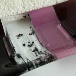 Fused Glass Soap Dish in Deep Plum By Bprdesigns - thumbnail 3